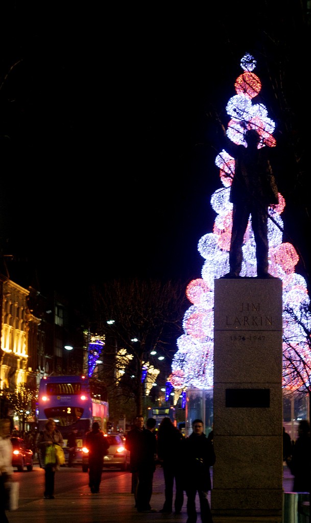 Christmas lights Big Jim Larkin
