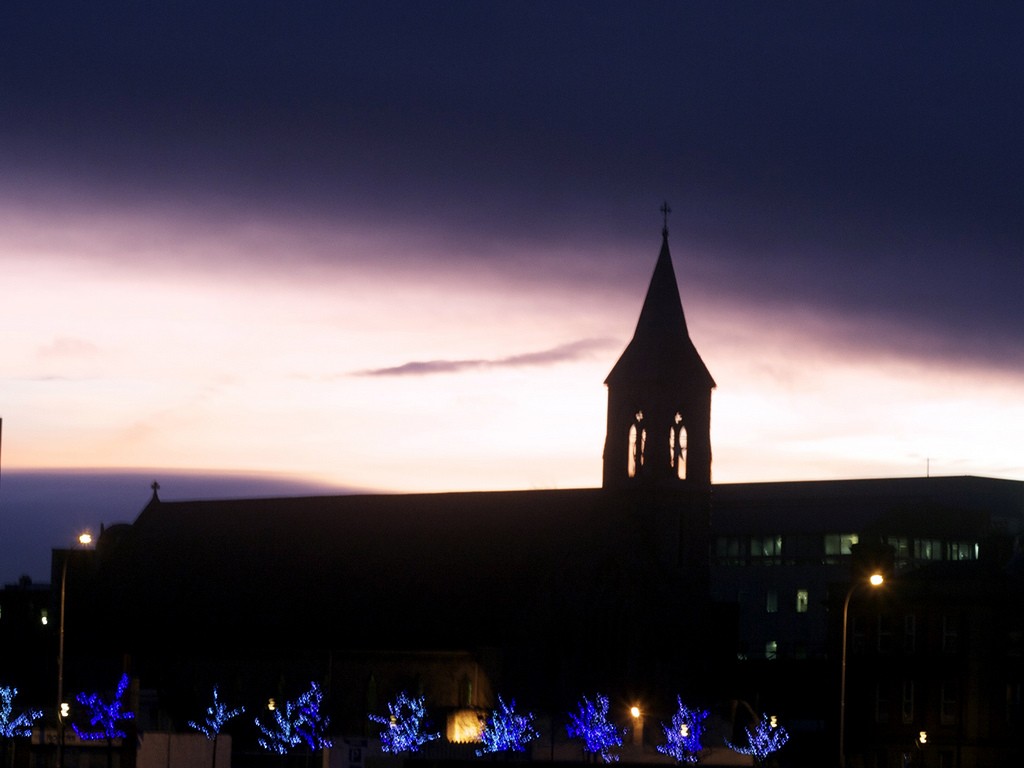 Purple sky