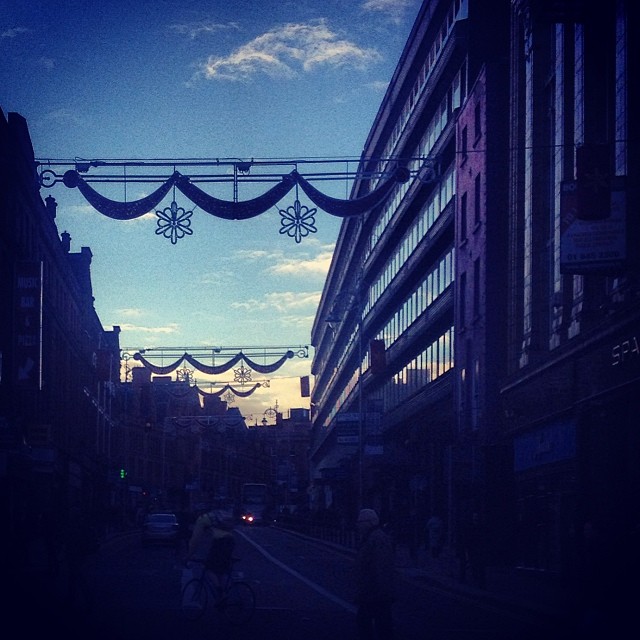 Christmas lights up on George's Street!